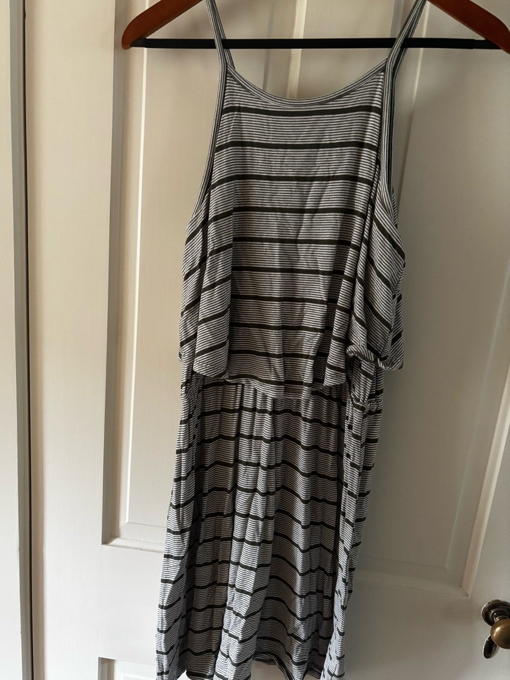 Pink Rose Striped Dress